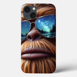 Sasquatch and Stars iPhone 13 Case