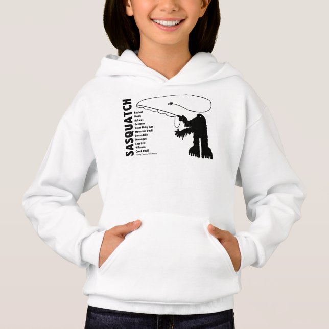 Sasquatch Angler Petroglyph T-Shirt (Front)