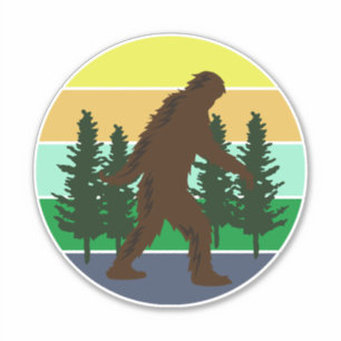 Sasquatch Believer   Vintage Sunset Bigfoot  