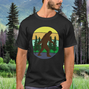 Sasquatch Believer Vintage Sunset Bigfoot T-Shirt