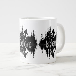 Sasquatch, Big Foot Lake Reflection Large Coffee Mug