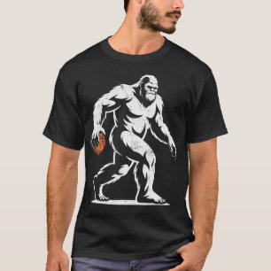 Sasquatch Bigfoot Basketball Ball Player Slam Dunk T-Shirt