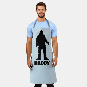 SASQUATCH BIGFOOT DAD DADDY KITCHEN APRON