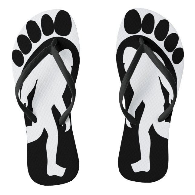 Sasquatch - Bigfoot Flip Flops (Footbed)