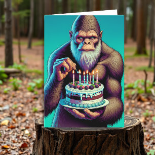 Sasquatch Bigfoot Funny Birthday Card