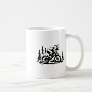 Sasquatch Bigfoot Mountain Biking Funny Bike Bicyc Coffee Mug