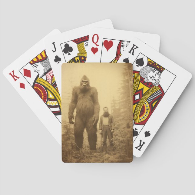Sasquatch/Bigfoot Playing Cards, Cryptids Playing Cards (Back)