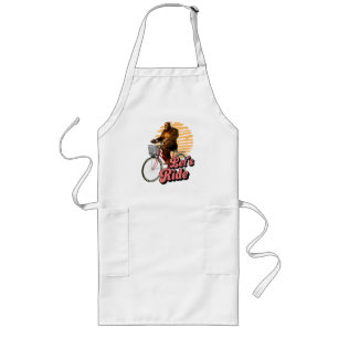 Sasquatch Bike Ride Forest Adventure Long Apron