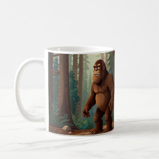 Sasquatch Brown Big Foot Mug (Left)