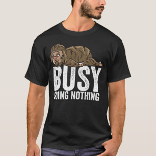 Sasquatch Busy Doing Nothing Lazy Boys Girls T-Shirt