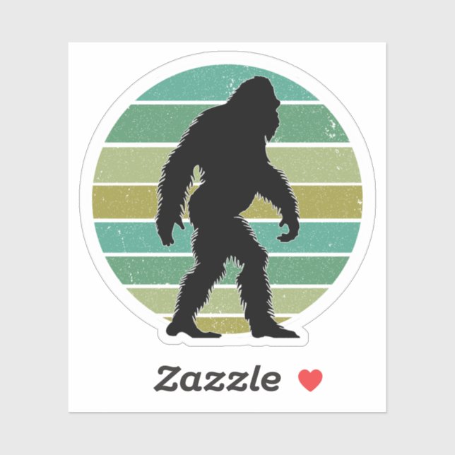 Sasquatch Custom-Cut Vinyl Stickers (Sheet)
