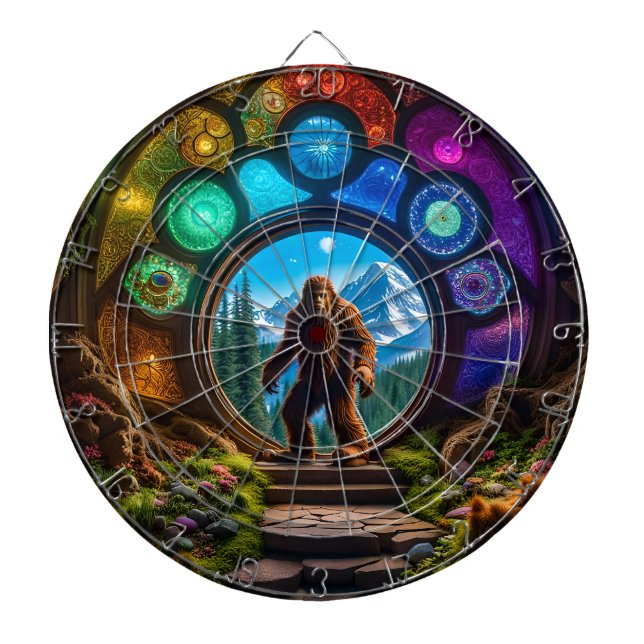 Sasquatch Dimensional Portal Dartboard (Front)
