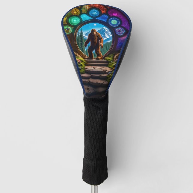 Sasquatch Dimensional Portal Golf Head Cover (Front)