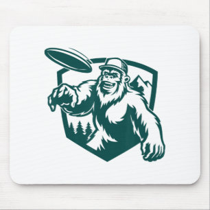 Sasquatch Disc Golf Outdoor Dge Disc Golfing Bigfo Mouse Pad
