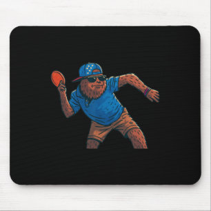 Sasquatch Disc Golfer Funny Disc Golf _1 Mouse Pad