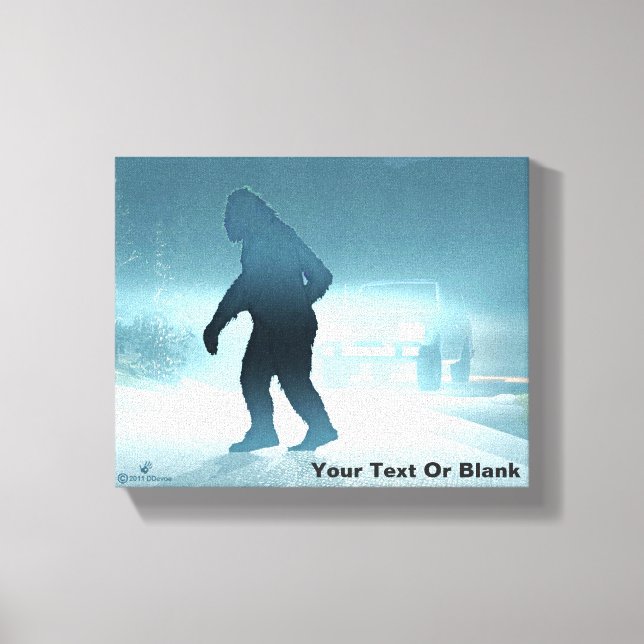 Sasquatch Encounter Canvas Print (Front)