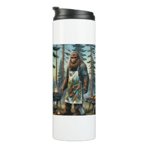 Sasquatch Fish Grillmaster Dad Thermal Tumbler