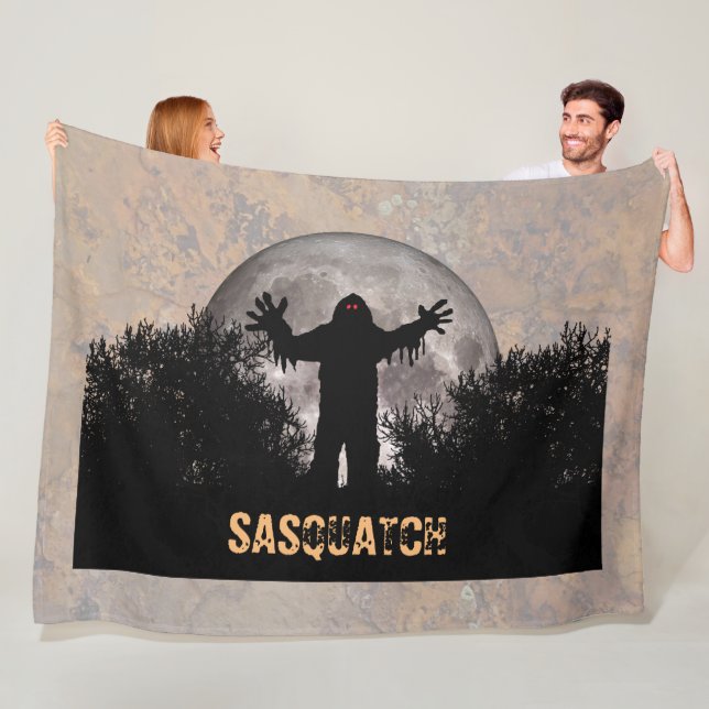 Sasquatch Fleece Blanket (In Situ)