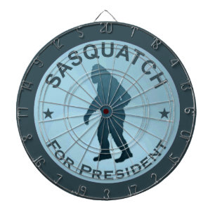 Sasquatch For President Dartboard
