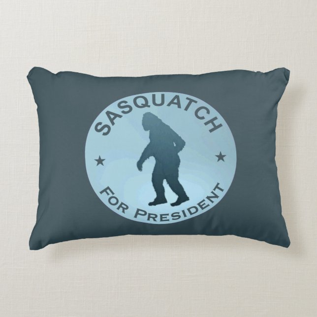 Sasquatch For President Decorative Cushion (Front)