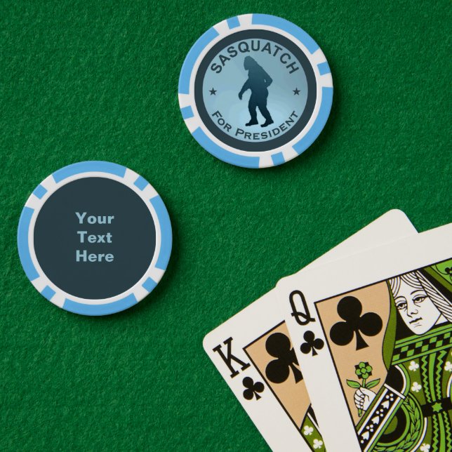 Sasquatch For President Poker Chips (Poker Table (Double))