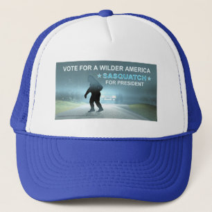 Sasquatch For President Trucker Hat