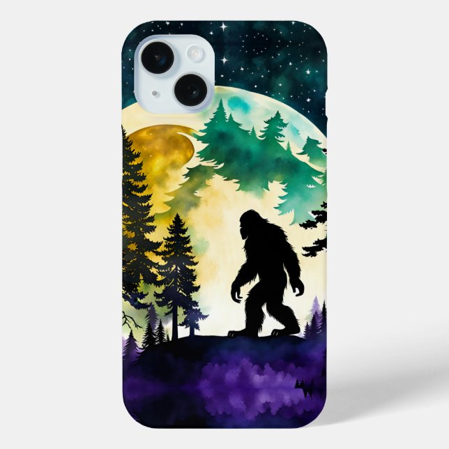 Sasquatch Full moon Case-Mate iPhone Case (Back)