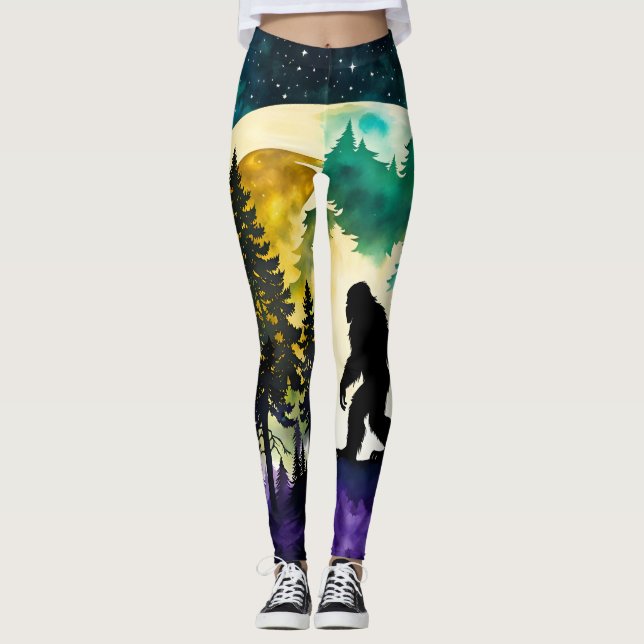 Sasquatch Full moon Leggings (Front)