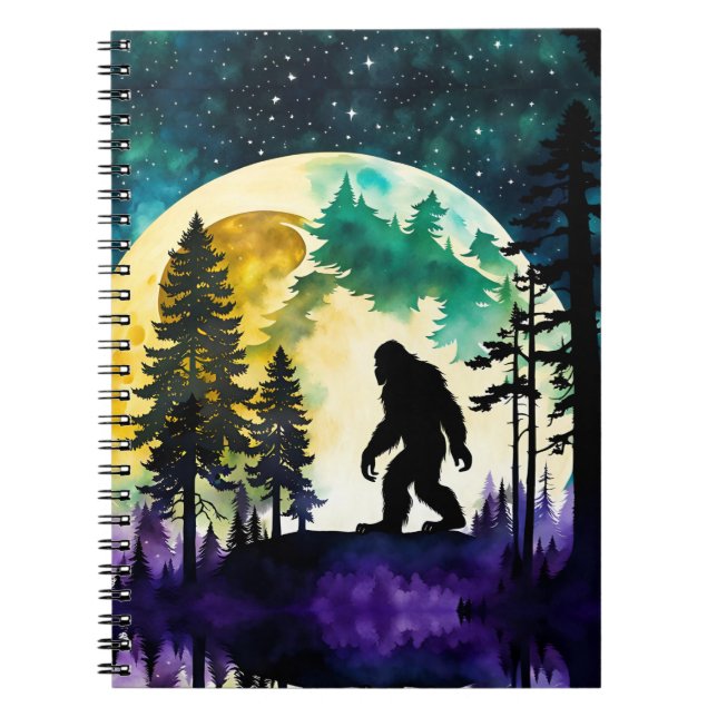 Sasquatch Full moon Notebook (Front)