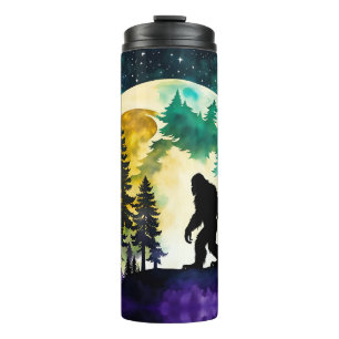 Sasquatch Full moon Thermal Tumbler