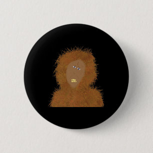 Sasquatch Funny Kid Created Art Bigfoot Convention 6 Cm Round Badge