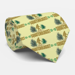 Sasquatch - Funny Squatchologist Tie