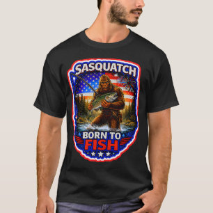 Sasquatch Goes Fishing T-Shirt