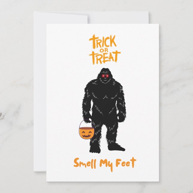 Sasquatch Halloween Party Invitation (Front)