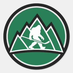 Sasquatch Hockey Sticker - Away