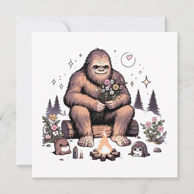 Sasquatch Holding Flowers (Front)