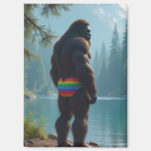 Sasquatch in bloom magnet