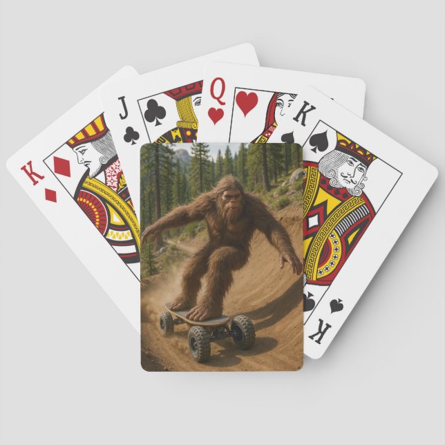 Sasquatch Mountainboard Adventure Playing Cards (Back)