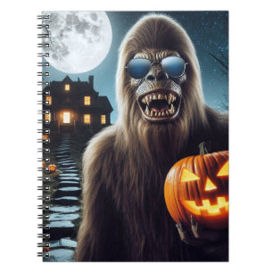 Sasquatch on Halloween Notebook