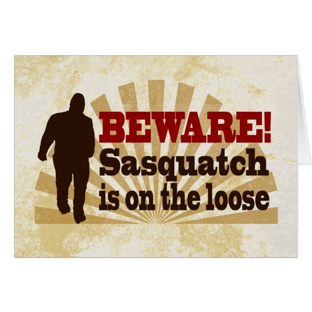 Sasquatch on the Loose (Front Horizontal)
