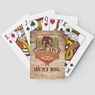 Sasquatch Outfitter Company Playing Cards