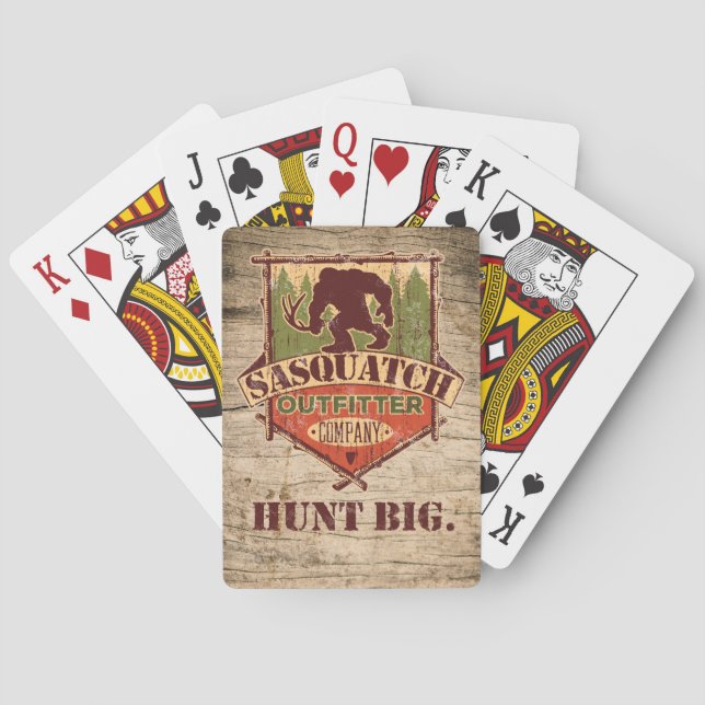 Sasquatch Outfitter Company Playing Cards (Back)