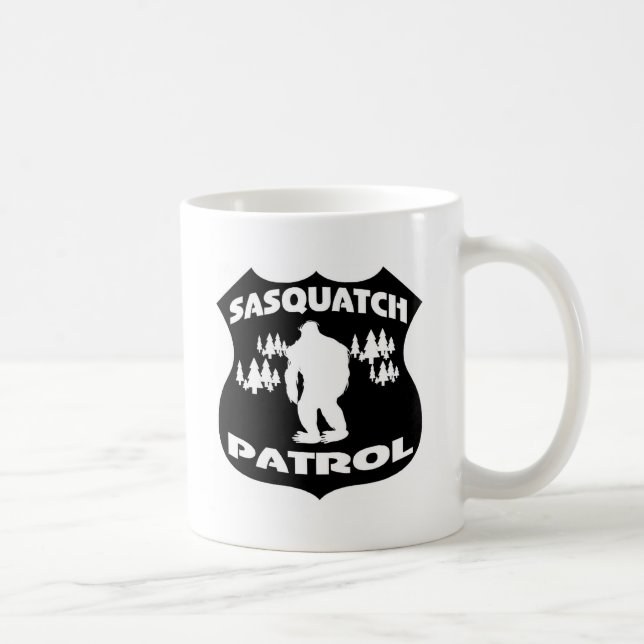 Sasquatch Patrol Forest Badge Coffee Mug (Right)