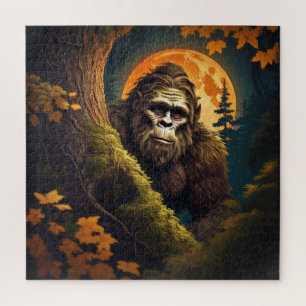 Sasquatch Peeking  Jigsaw Puzzle