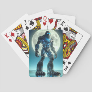 Sasquatch Robot Playing Cards