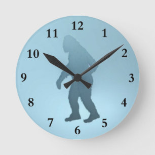 Sasquatch Round Clock