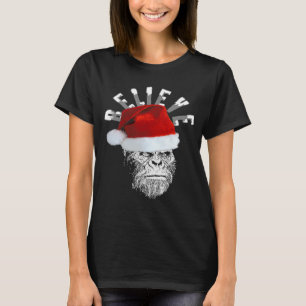Sasquatch Santa Believe Shirt