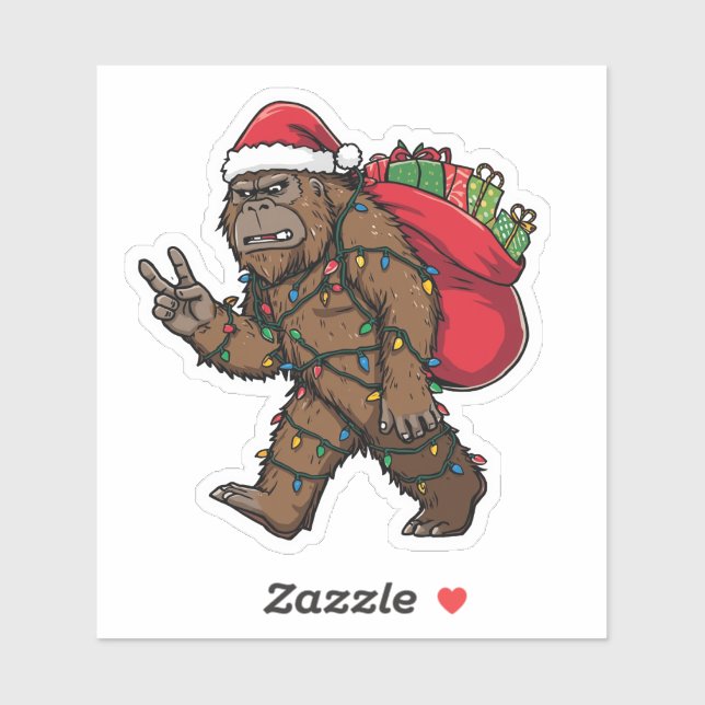 Sasquatch Santa: Funny Bigfoot Christmas Holiday (Sheet)