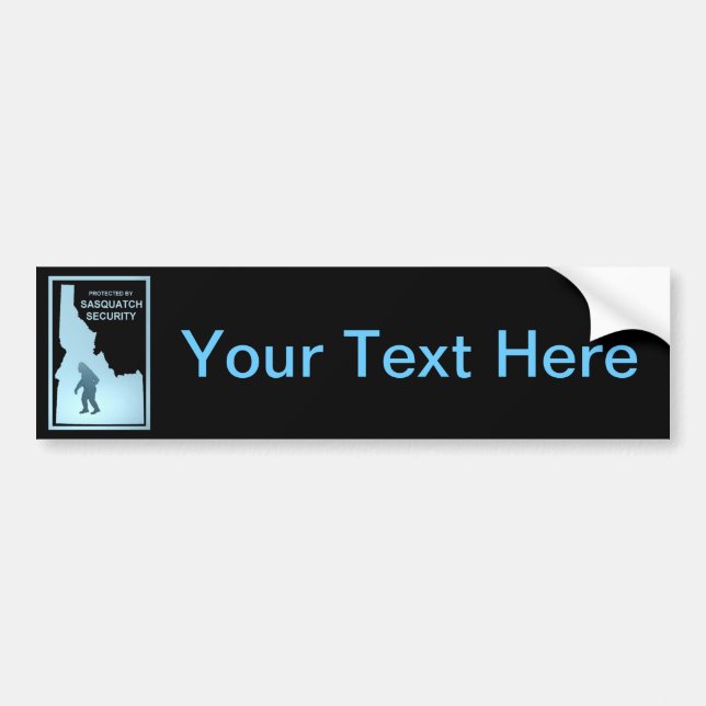 Sasquatch Security - Idaho Bumper Sticker (Front)