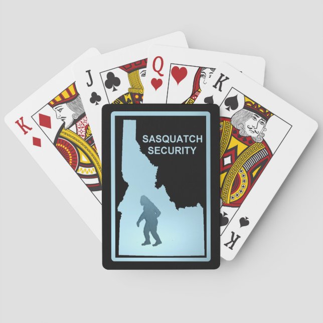 Sasquatch - Security - Idaho Playing Cards (Back)